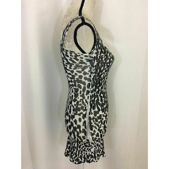 Monrow Leopard Print Long fitted tank top - Picture 4 of 9